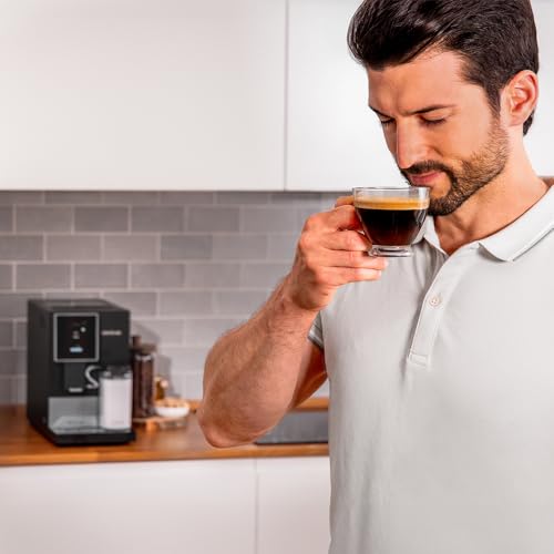 Cecotec Cafetera Superautomática Cremmaet Compactccino Connected White Rose. 19 Bares, Pantalla TFT y Wifi, Sistema Thermoblock, Tanque de Leche, Depósito de 150 G de Café, 5 Niveles de Molienda