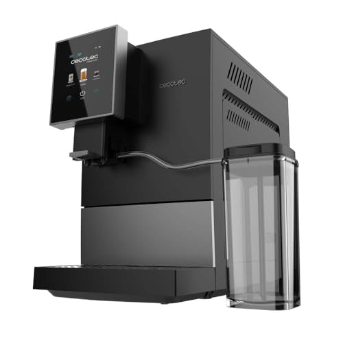 Cecotec Cafetera Superautomática Cremmaet Compactccino Connected White Rose. 19 Bares, Pantalla TFT y Wifi, Sistema Thermoblock, Tanque de Leche, Depósito de 150 G de Café, 5 Niveles de Molienda
