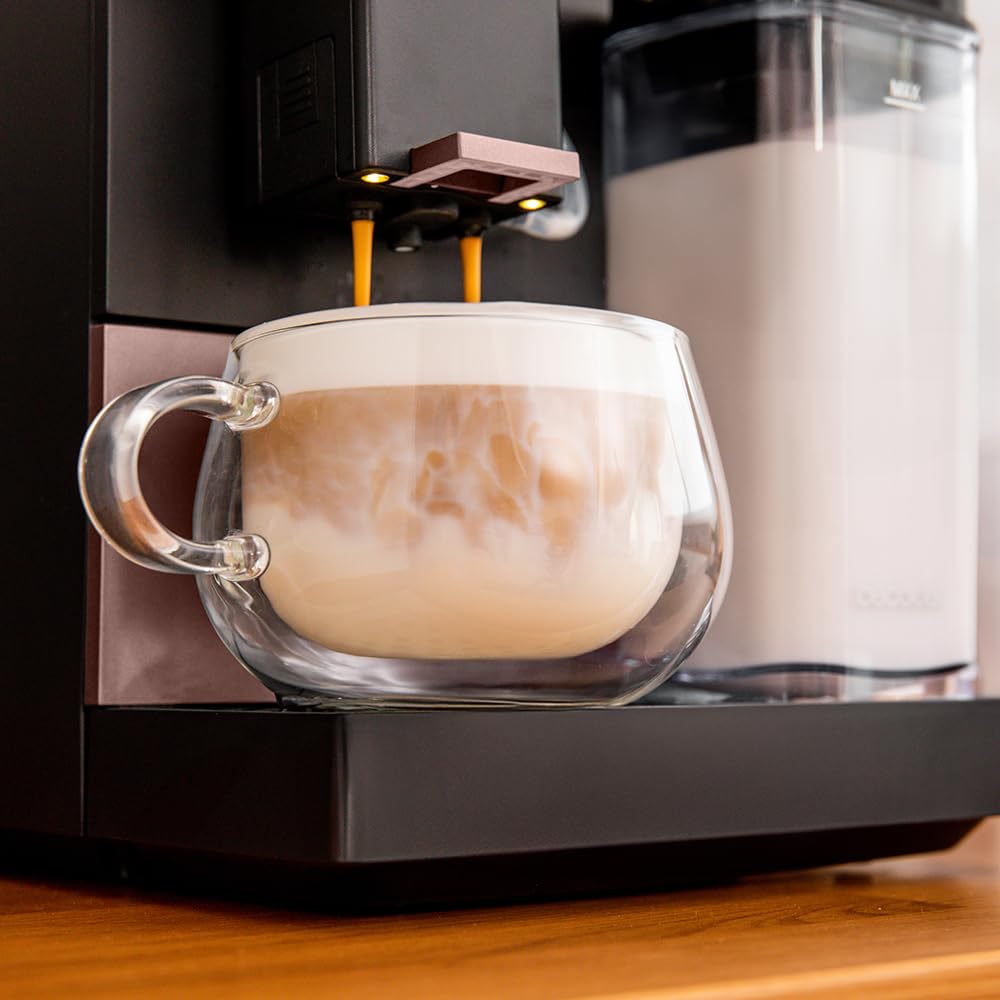 Cecotec Cafetera Superautomática Cremmaet Compactccino Connected White Rose. 19 Bares, Pantalla TFT y Wifi, Sistema Thermoblock, Tanque de Leche, Depósito de 150 G de Café, 5 Niveles de Molienda