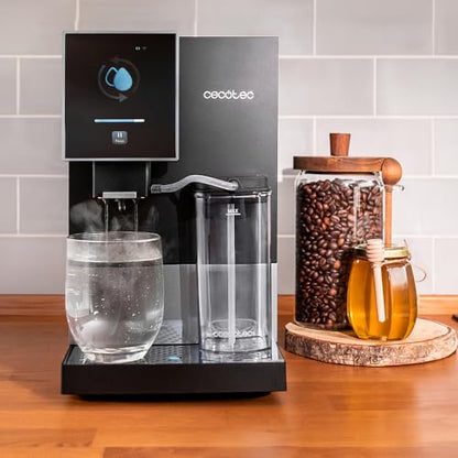 Cecotec Cafetera Superautomática Cremmaet Compactccino Connected White Rose. 19 Bares, Pantalla TFT y Wifi, Sistema Thermoblock, Tanque de Leche, Depósito de 150 G de Café, 5 Niveles de Molienda