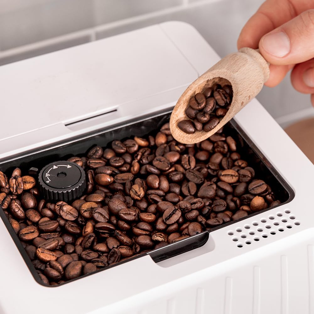 Cecotec Cafetera Superautomática Cremmaet Compactccino Connected White Rose. 19 Bares, Pantalla TFT y Wifi, Sistema Thermoblock, Tanque de Leche, Depósito de 150 G de Café, 5 Niveles de Molienda